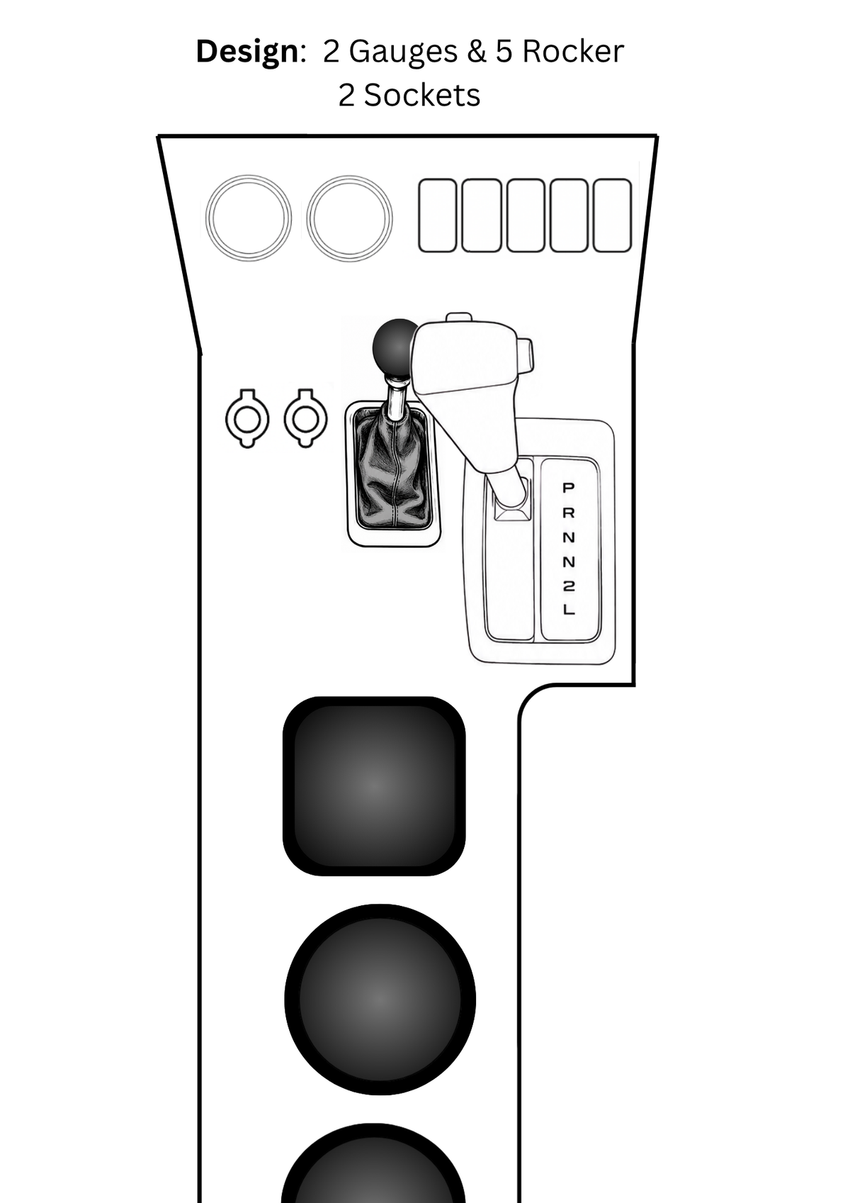Toyota LandCruiser 80 Series Full Length Console - Auto Late Model (1995-1998)