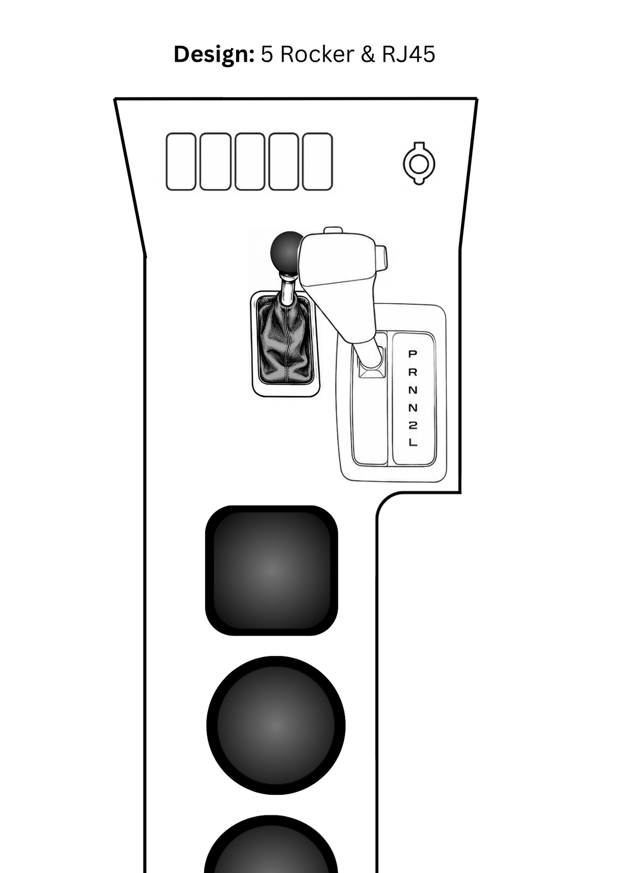 Toyota LandCruiser 80 Series Full Length Console - Auto Early Model (1990-1995)