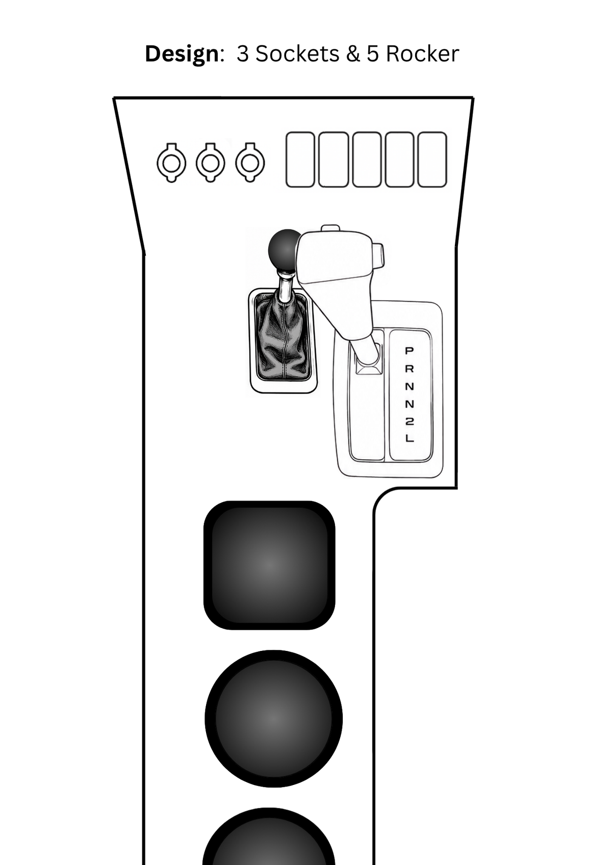 Toyota LandCruiser 80 Series Full Length Console - Auto Late Model (1995-1998)