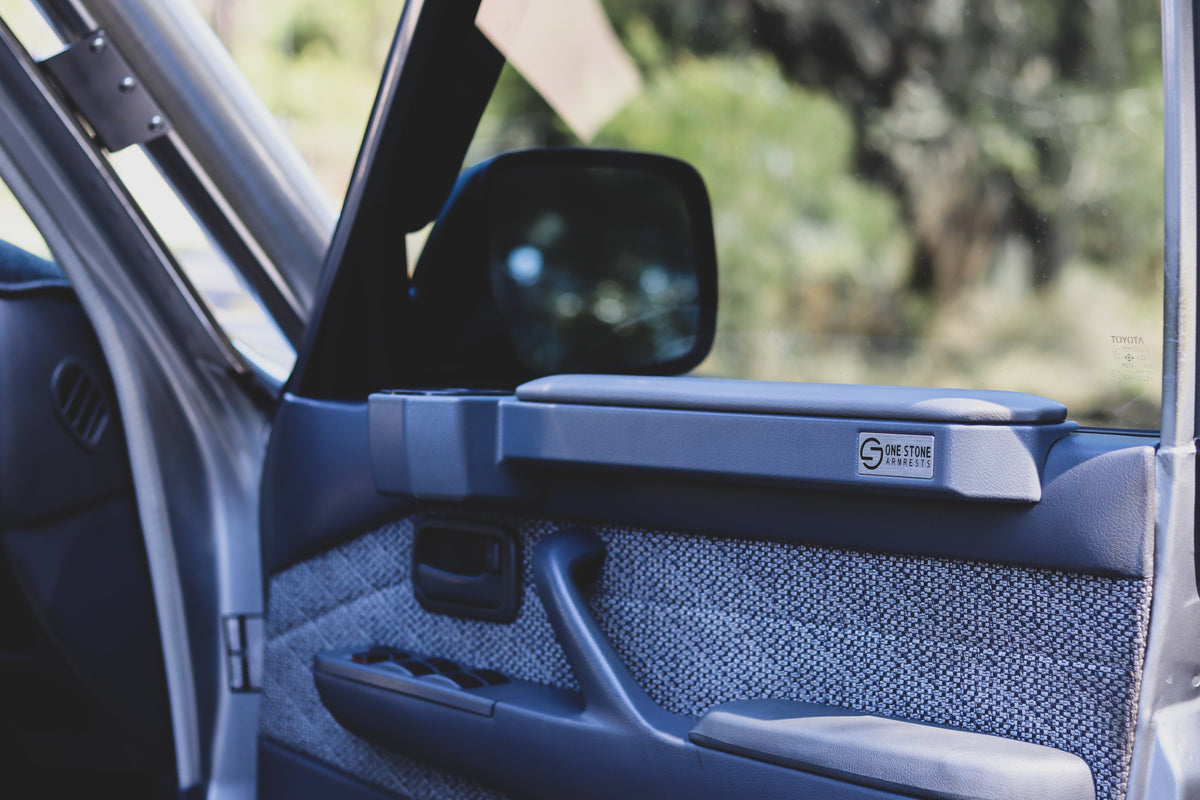Toyota LandCruiser 80 Series Armrests - Grey (Pair)