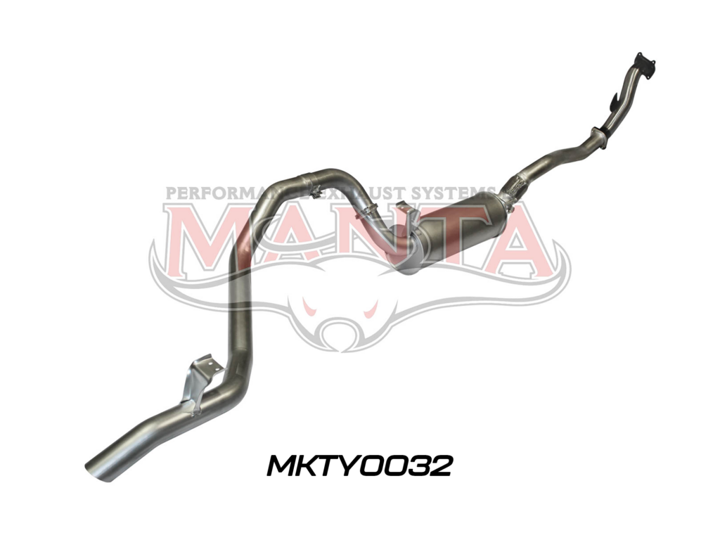 Toyota Landcruiser HDJ80 1HD Wagon 3in Turbo Back (Muffler) - Aluminised Steel