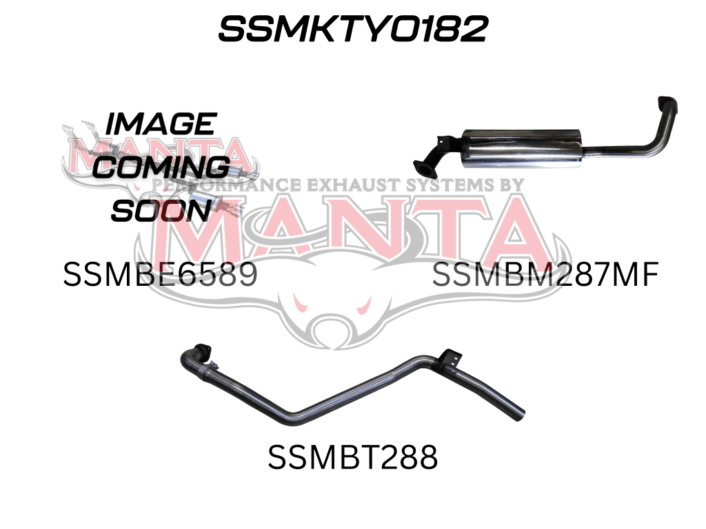 Toyota Landcruiser HZJ80 4.2L Diesel Manifold Back 2.5in System - Stainless Steel