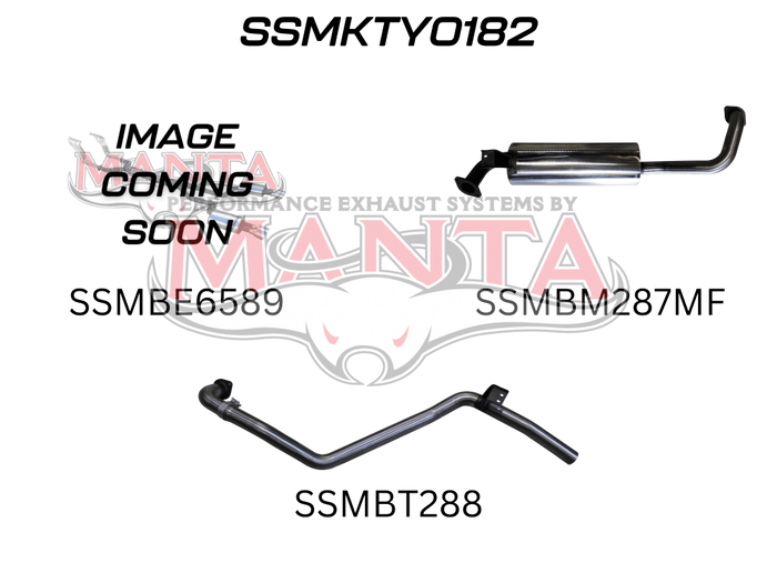 Toyota Landcruiser HZJ80 4.2L Diesel Manifold Back 2.5in System - Stainless Steel