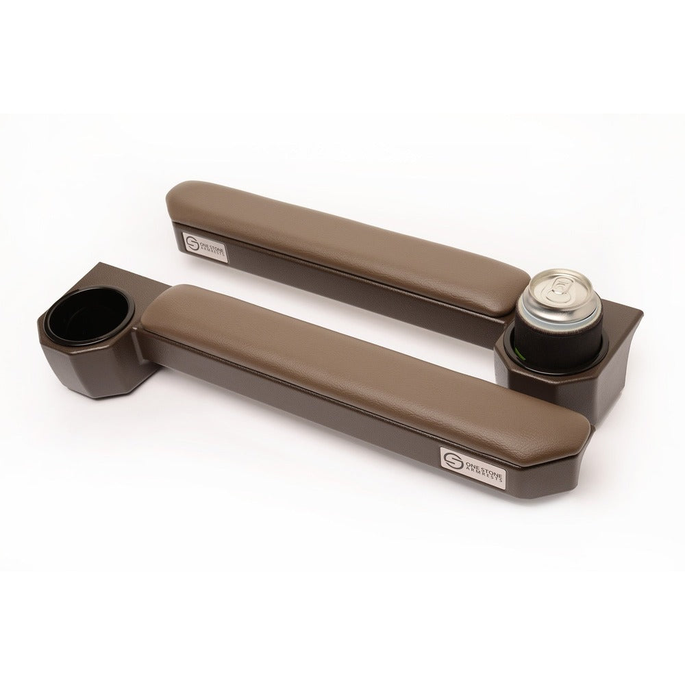 Toyota LandCruiser 80 Series Armrests - Brown (Pair)